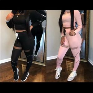 I have this lovely 2 piece silk jogger